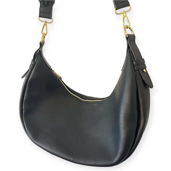 JULES KAE Zola Bag Vegan Shoulder Bag Adjustable Strap Black - Picture 8 of 15